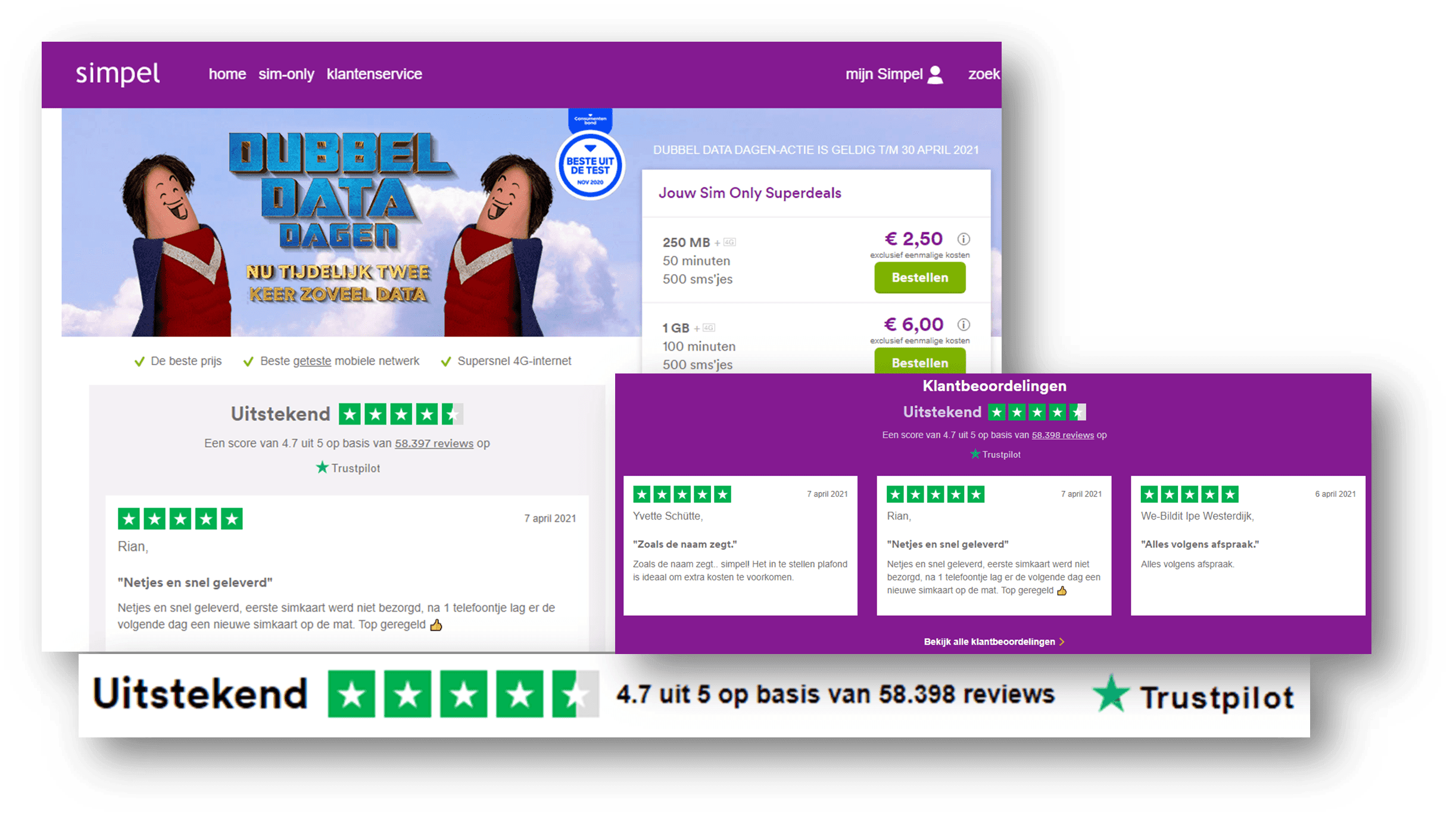 Hoe Simpel.nl alles uit de kast trekt om websitebezoekers te overtuigen