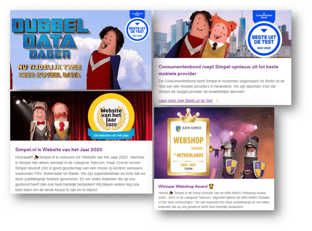 Proudly display awards